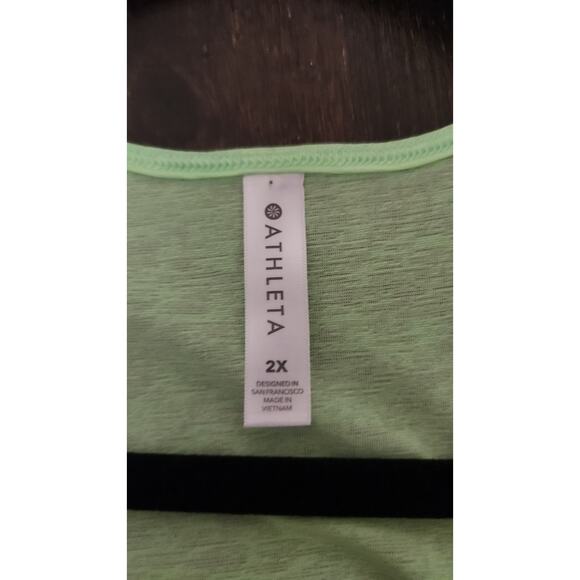 Athleta Vapor Scoop Tank Mint Green Plus Size 2X Activewear Running Sports Gym - Picture 2 of 6